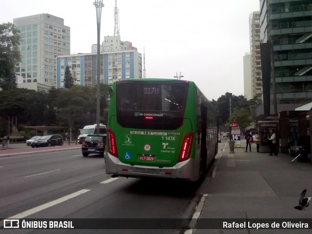 Viação Santa Brígida 1 1474 na cidade de São Paulo, São Paulo, Brasil, por Rafael Lopes de Oliveira. Número da foto: #6085801.