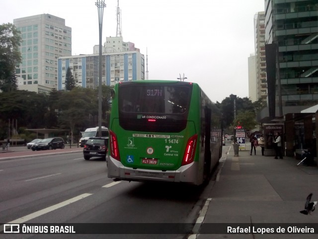 Viação Santa Brígida 1 1474 na cidade de São Paulo, São Paulo, Brasil, por Rafael Lopes de Oliveira. ID da foto: 6085801.