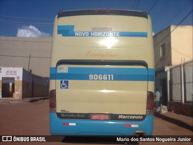 Viação Novo Horizonte 906611 na cidade de Barra da Estiva, Bahia, Brasil, por Mario dos Santos Nogueira Junior. Número da foto: #6085610.