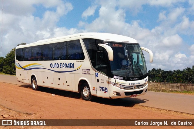 Viação Ouro e Prata 769 na cidade de Santarém, Pará, Brasil, por Carlos Jorge N.  de Castro. Número da foto: #6085488.