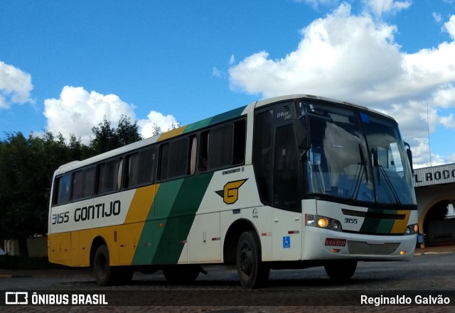 Empresa Gontijo de Transportes 3155 na cidade de Urandi, Bahia, Brasil, por Reginaldo Galvão. ID da foto: 6085645.