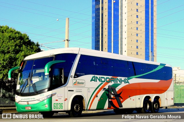 Empresa de Transportes Andorinha 6036 na cidade de São Paulo, São Paulo, Brasil, por Felipe Navas Geraldo Moura . Número da foto: #6088971.