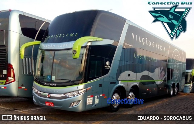 Viação Garcia 8714 na cidade de Londrina, Paraná, Brasil, por EDUARDO - SOROCABUS. Número da foto: #6089115.