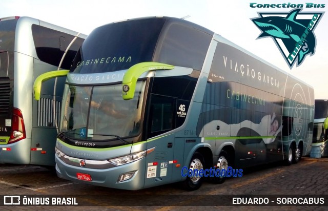 Viação Garcia 8714 na cidade de Londrina, Paraná, Brasil, por EDUARDO - SOROCABUS. ID da foto: 6089115.