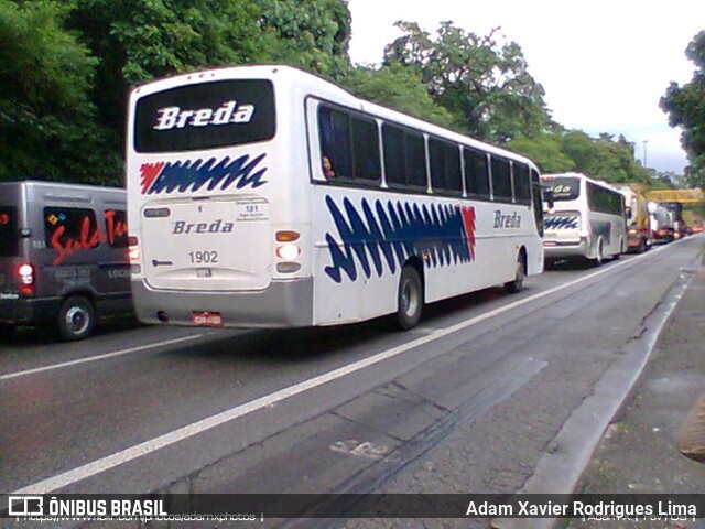 Breda Transportes e Serviços 1902 na cidade de Cubatão, São Paulo, Brasil, por Adam Xavier Rodrigues Lima. ID da foto: 6088365.