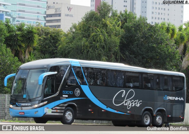 Empresa de Ônibus Nossa Senhora da Penha 53010 na cidade de Curitiba, Paraná, Brasil, por Guilherme Bomfim. Número da foto: #6088606.