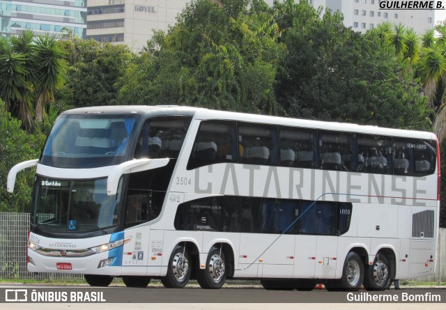 Auto Viação Catarinense 3504 na cidade de Curitiba, Paraná, Brasil, por Guilherme Bomfim. ID da foto: 6089856.