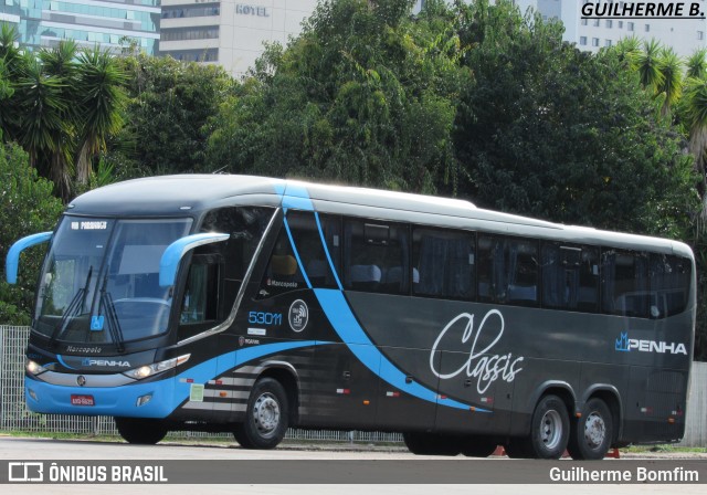 Empresa de Ônibus Nossa Senhora da Penha 53011 na cidade de Curitiba, Paraná, Brasil, por Guilherme Bomfim. ID da foto: 6089889.