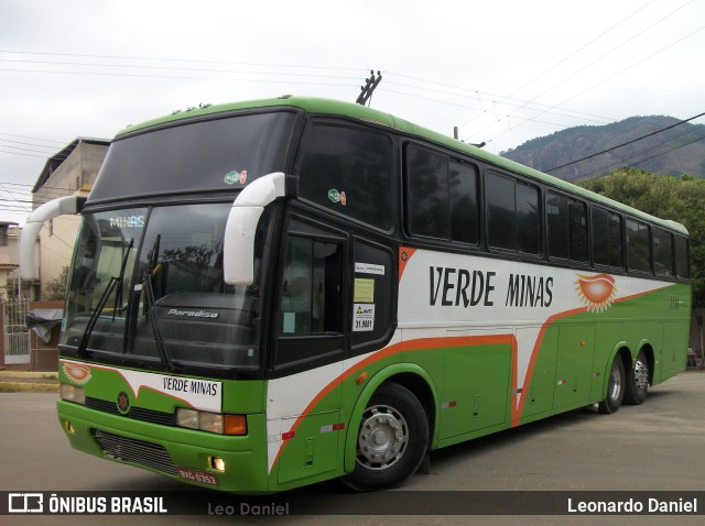 Viação Verde Minas 1110 na cidade de Itaperuna, Rio de Janeiro, Brasil, por Leonardo Daniel. ID da foto: 6089891.