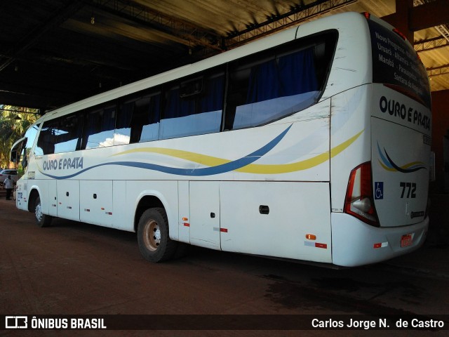 Viação Ouro e Prata 772 na cidade de Santarém, Pará, Brasil, por Carlos Jorge N.  de Castro. Número da foto: #6091497.