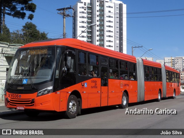 Auto Viação Redentor XY036 na cidade de Curitiba, Paraná, Brasil, por João Silva. ID da foto: 6092335.