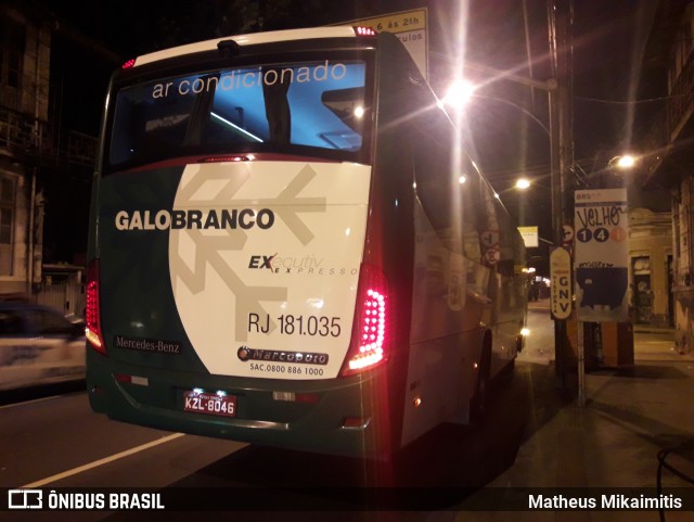 Viação Galo Branco RJ 181.035 na cidade de Rio de Janeiro, Rio de Janeiro, Brasil, por Matheus Mikaimitis . Número da foto: #6091586.