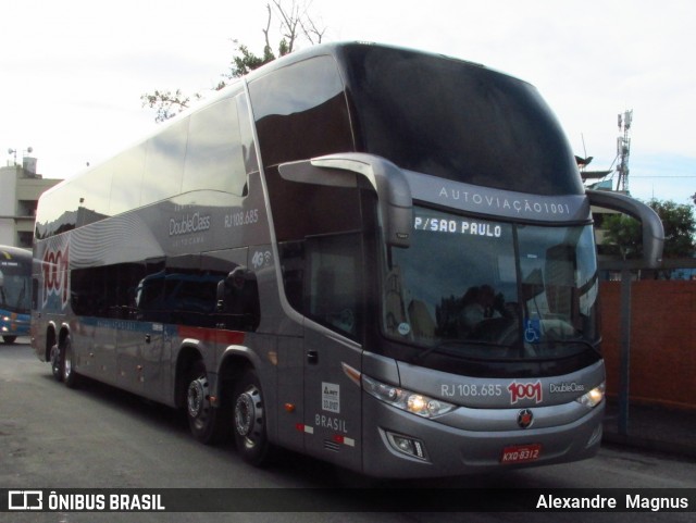 Auto Viação 1001 RJ 108.685 na cidade de Rio de Janeiro, Rio de Janeiro, Brasil, por Alexandre  Magnus. Número da foto: #6092732.
