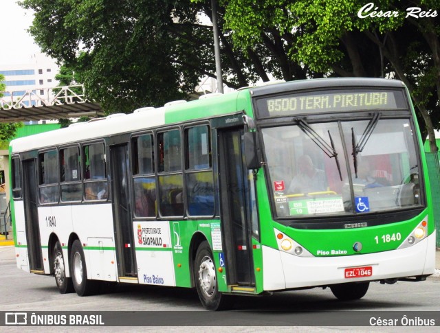 Viação Santa Brígida 1 1840 na cidade de São Paulo, São Paulo, Brasil, por César Ônibus. ID da foto: 6092549.