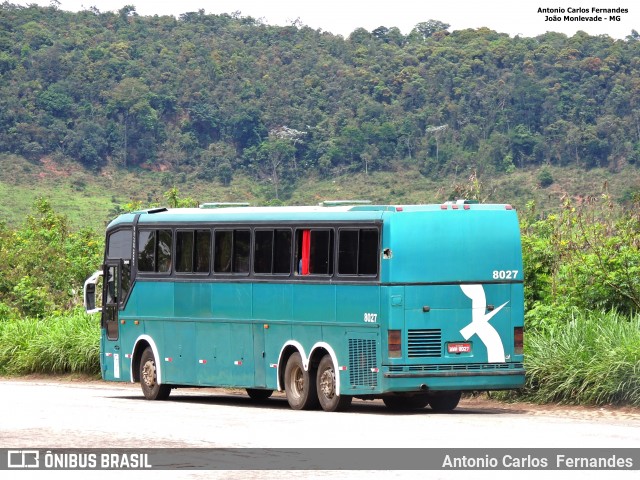 Ônibus Particulares 8027 na cidade de João Monlevade, Minas Gerais, Brasil, por Antonio Carlos Fernandes. ID da foto: 6093068.