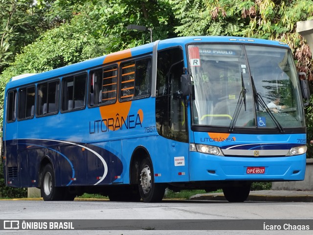 Litorânea Transportes Coletivos 7857 na cidade de São Paulo, São Paulo, Brasil, por Ícaro Chagas. Número da foto: #6095791.