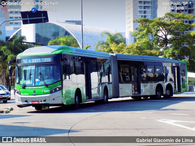 Viação Santa Brígida 1 1041 na cidade de São Paulo, São Paulo, Brasil, por Gabriel Giacomin de Lima. ID da foto: 6096071.