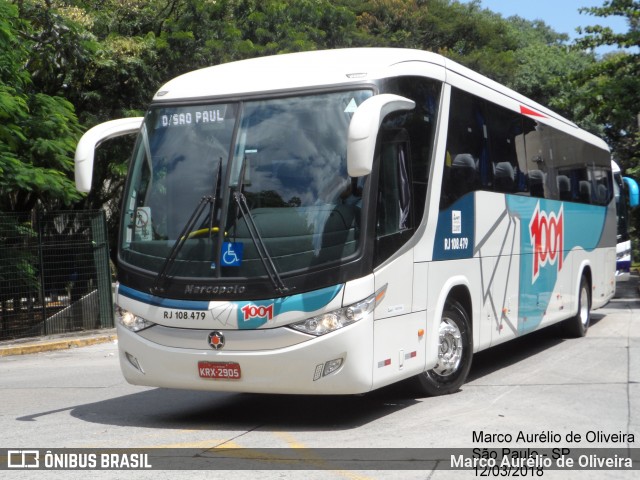 Auto Viação 1001 RJ 108.479 na cidade de São Paulo, São Paulo, Brasil, por Marco Aurélio de Oliveira. Número da foto: #6096111.