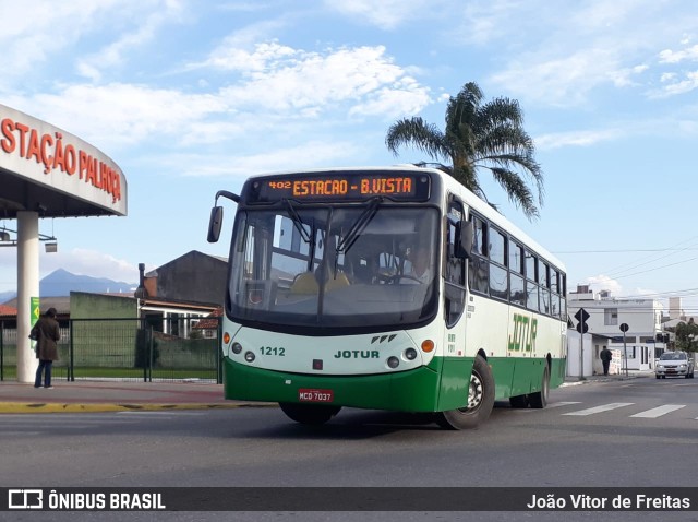 Jotur - Auto Ônibus e Turismo Josefense 1212 na cidade de Palhoça, Santa Catarina, Brasil, por João Vitor de Freitas. Número da foto: #6094649.