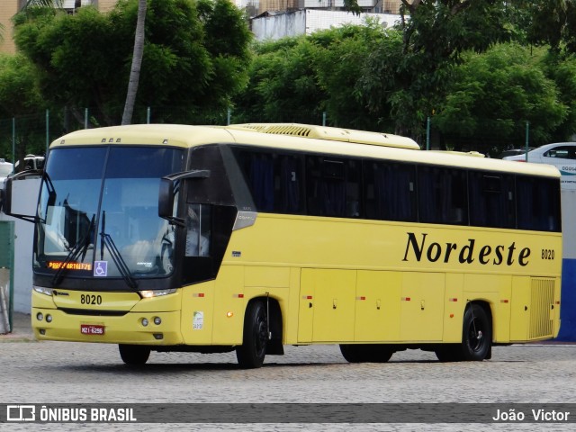 Viação Nordeste 8020 na cidade de Fortaleza, Ceará, Brasil, por João Victor. ID da foto: 6096164.