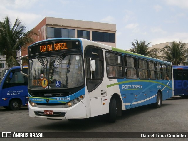 Viação Ponte Coberta RJ 190.024 na cidade de Itaguaí, Rio de Janeiro, Brasil, por Daniel Lima Coutinho. Número da foto: #6095709.