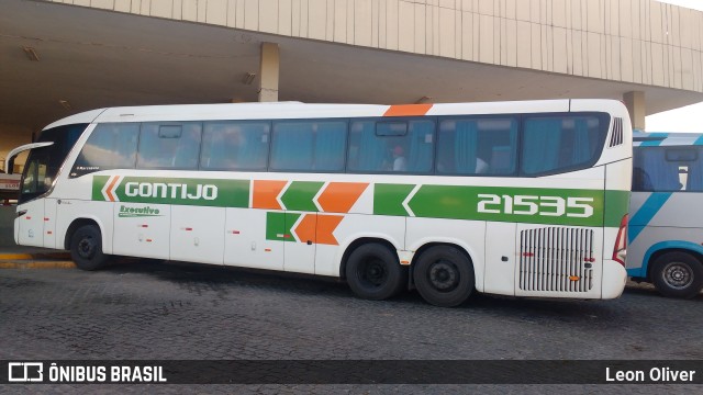 Empresa Gontijo de Transportes 21535 na cidade de Caruaru, Pernambuco, Brasil, por Leon Oliver. ID da foto: 6095096.