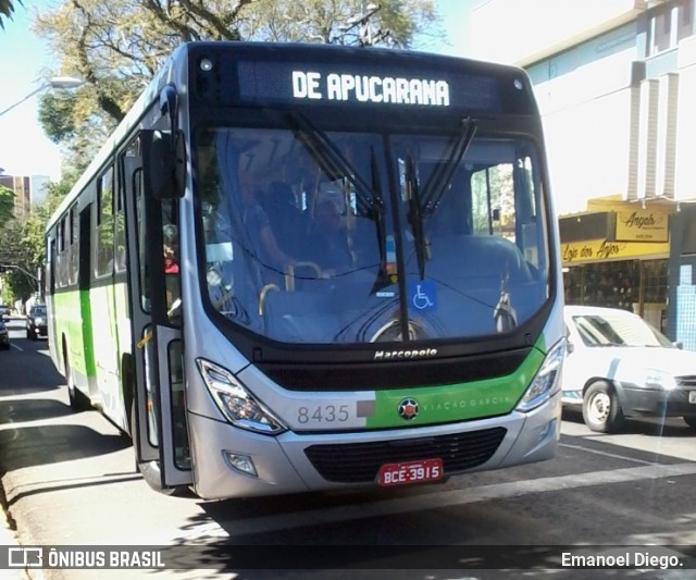 Viação Garcia 8435 na cidade de Apucarana, Paraná, Brasil, por Emanoel Diego.. ID da foto: 6136471.