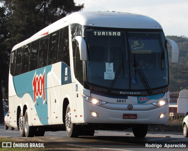 Auto Viação 1001 3847 na cidade de Conselheiro Lafaiete, Minas Gerais, Brasil, por Rodrigo  Aparecido. Número da foto: #6136993.