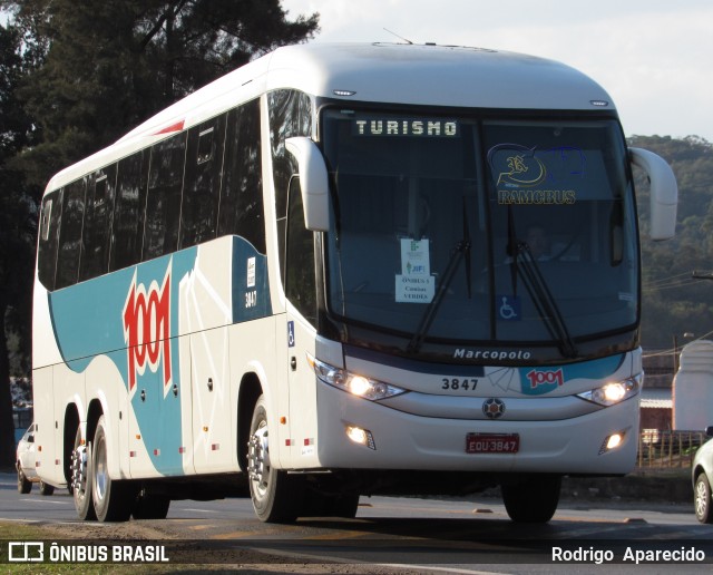 Auto Viação 1001 3847 na cidade de Conselheiro Lafaiete, Minas Gerais, Brasil, por Rodrigo  Aparecido. ID da foto: 6136993.