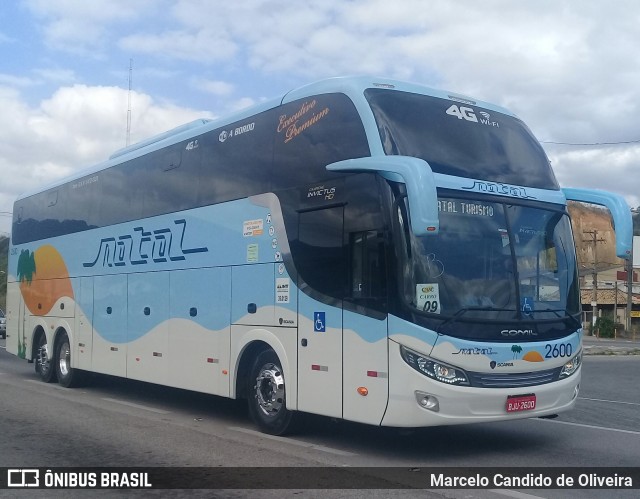 Transportadora Turística Natal 2600 na cidade de Rio Bonito, Rio de Janeiro, Brasil, por Marcelo Candido de Oliveira. Número da foto: #6153782.