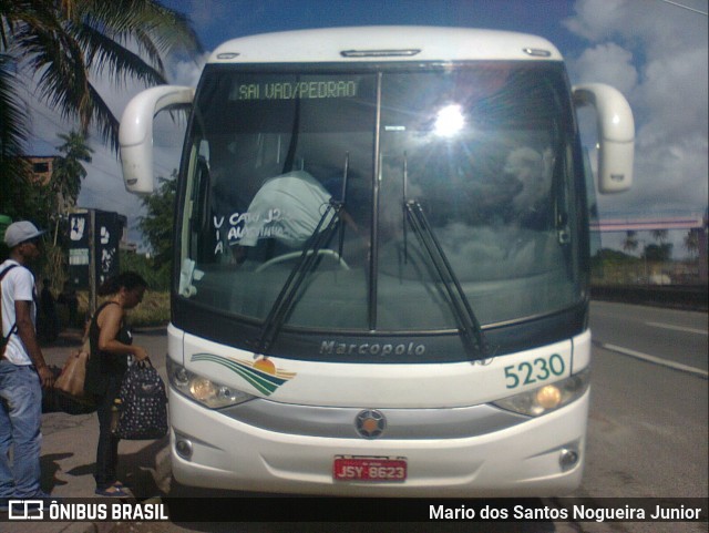 Viação Cidade Sol 5230 na cidade de Simões Filho, Bahia, Brasil, por Mario dos Santos Nogueira Junior. Número da foto: #6155411.