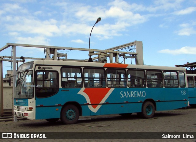 Viação Sanremo 738 na cidade de Vila Velha, Espírito Santo, Brasil, por Saimom  Lima. ID da foto: 6156621.