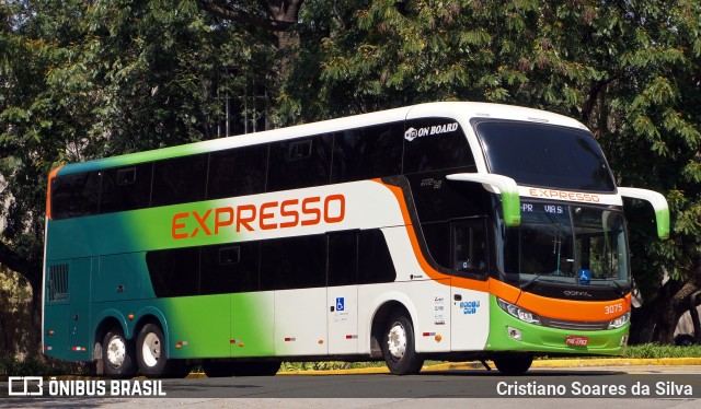 Expresso Transporte e Turismo Ltda. 3075 na cidade de São Paulo, São Paulo, Brasil, por Cristiano Soares da Silva. ID da foto: 6156118.