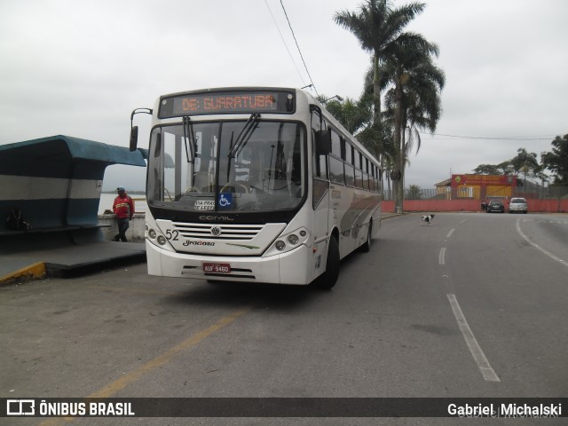 Viação Graciosa 52 na cidade de Guaratuba, Paraná, Brasil, por Gabriel Michalski. ID da foto: 6155134.