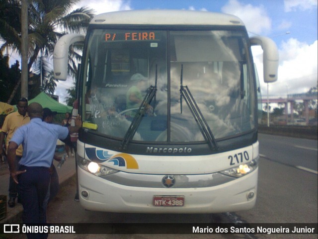 Empresas de Transportes Santana e São Paulo 2170 na cidade de Simões Filho, Bahia, Brasil, por Mario dos Santos Nogueira Junior. ID da foto: 6155413.