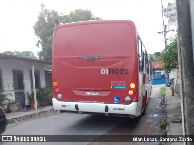 Rondônia Transportes 0111022 na cidade de Manaus, Amazonas, Brasil, por Gian Lucas  Santana Zardo. ID da foto: 6155788.