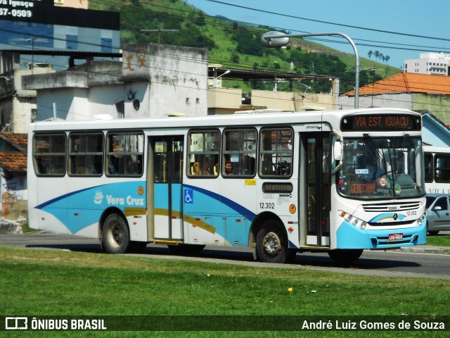 Auto Viação Vera Cruz - Belford Roxo 12.302 na cidade de Nova Iguaçu, Rio de Janeiro, Brasil, por André Luiz Gomes de Souza. Número da foto: #6158137.