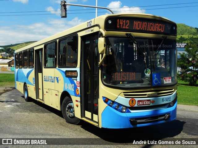 Salutran - Serviço de Auto Transportes NI-14012 na cidade de Nova Iguaçu, Rio de Janeiro, Brasil, por André Luiz Gomes de Souza. ID da foto: 6158198.