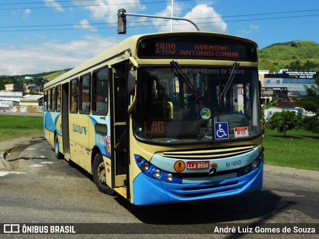 Salutran - Serviço de Auto Transportes NI-14043 na cidade de Nova Iguaçu, Rio de Janeiro, Brasil, por André Luiz Gomes de Souza. Número da foto: #6158224.