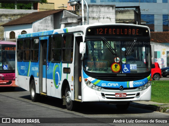 Expresso Nossa Senhora da Glória 02057 na cidade de Nova Iguaçu, Rio de Janeiro, Brasil, por André Luiz Gomes de Souza. ID da foto: 6158174.