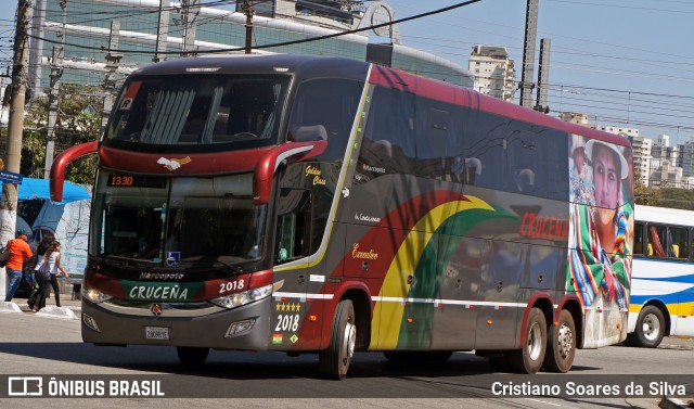 Autobuses Cruceña 2018 na cidade de São Paulo, São Paulo, Brasil, por Cristiano Soares da Silva. Número da foto: #6158724.