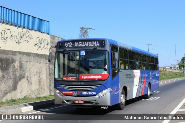 Expresso Metrópolis Transportes e Viagens MP-1434 na cidade de Campinas, São Paulo, Brasil, por Matheus Gabriel dos Santos. ID da foto: 6158583.