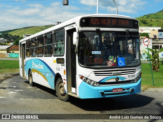 Auto Viação Vera Cruz - Belford Roxo 12.329 na cidade de Nova Iguaçu, Rio de Janeiro, Brasil, por André Luiz Gomes de Souza. Número da foto: #6160327.