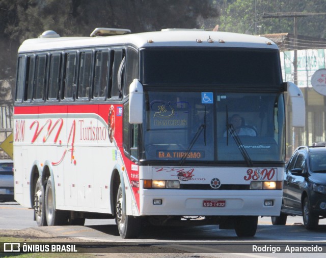 MA Turismo 3800 na cidade de Conselheiro Lafaiete, Minas Gerais, Brasil, por Rodrigo  Aparecido. ID da foto: 6159939.