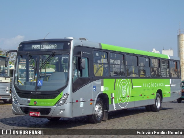 Viação Garcia 8985 na cidade de Londrina, Paraná, Brasil, por Estevão Emilio Ronchi. ID da foto: 6159928.