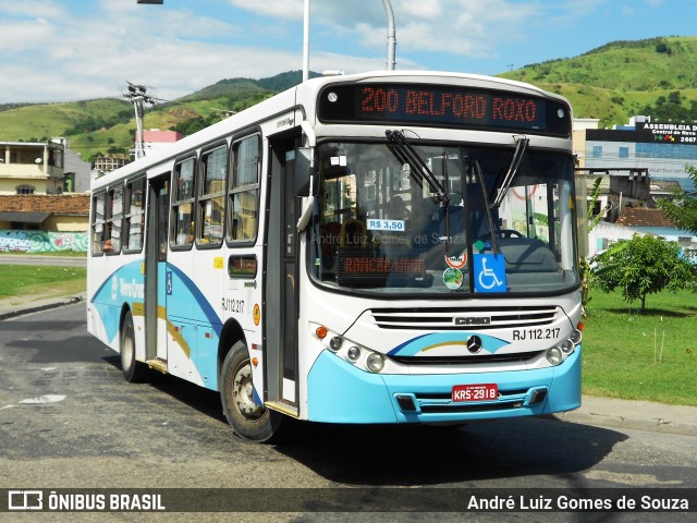 Auto Viação Vera Cruz - Belford Roxo RJ 112.217 na cidade de Nova Iguaçu, Rio de Janeiro, Brasil, por André Luiz Gomes de Souza. ID da foto: 6160330.