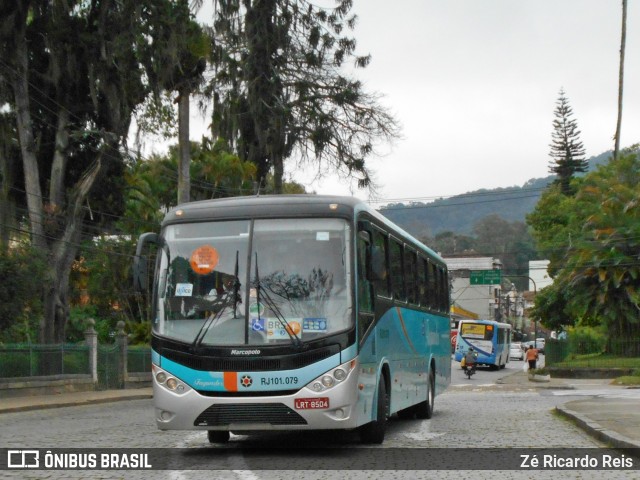 Auto Ônibus Fagundes RJ 101.079 na cidade de Petrópolis, Rio de Janeiro, Brasil, por Zé Ricardo Reis. Número da foto: #6159780.