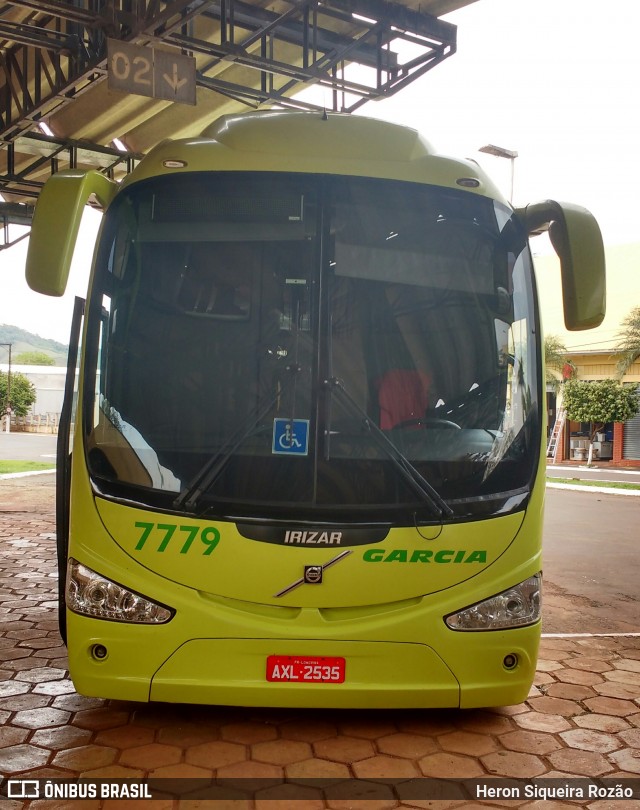 Viação Garcia 7779 na cidade de Barbosa Ferraz, Paraná, Brasil, por Heron Siqueira Rozão. ID da foto: 6162520.