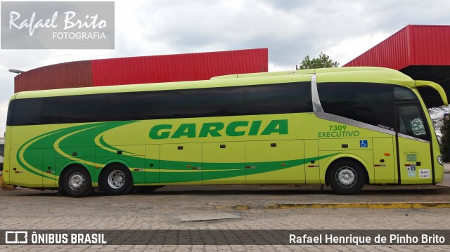 Viação Garcia 7309 na cidade de Bauru, São Paulo, Brasil, por Rafael Henrique de Pinho Brito. Número da foto: #6162655.