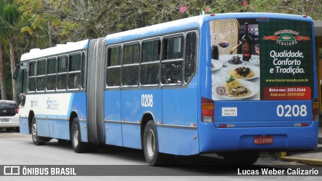 Transol Transportes Coletivos 0208 na cidade de Florianópolis, Santa Catarina, Brasil, por Lucas Weber Calizario. Número da foto: #6163167.